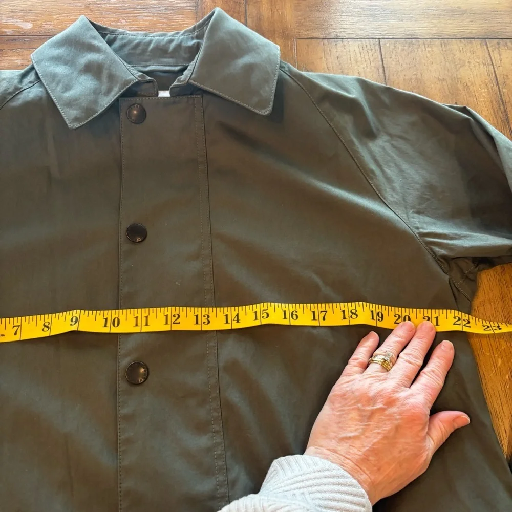 Barbour White Label Casual Urban Trench Jacket,size 38,Olive/Sage Green,Modern - Picture 10 of 14